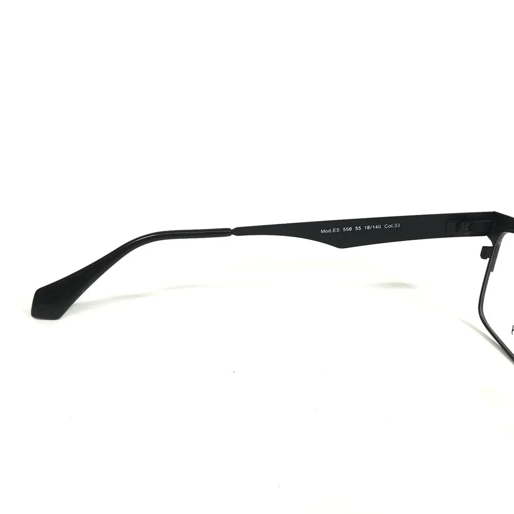 Eye Society Eyeglasses Frames ES 550 55 Col.33 Black Red Square 55-18-140